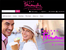 Tablet Screenshot of glace-triomphe.com